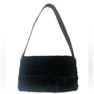Y2K Kate Spade Tweed Bag Black Sparkle